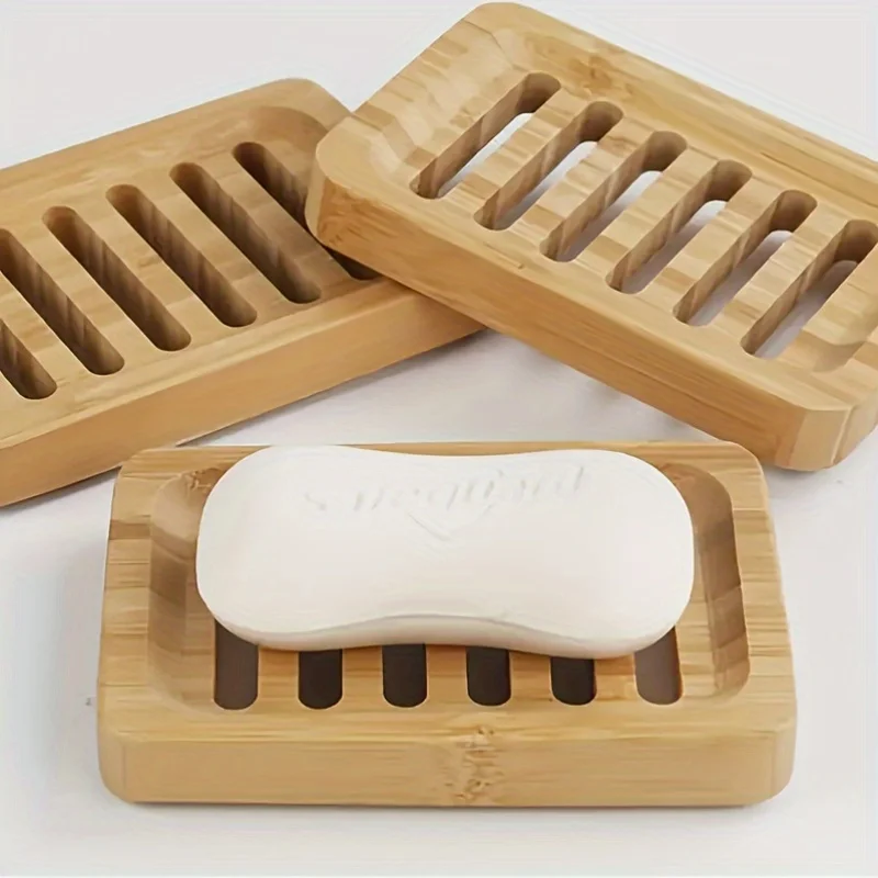 Bamboo Cutlery - علبة الخيزران خشبية منع العفن استنزاف