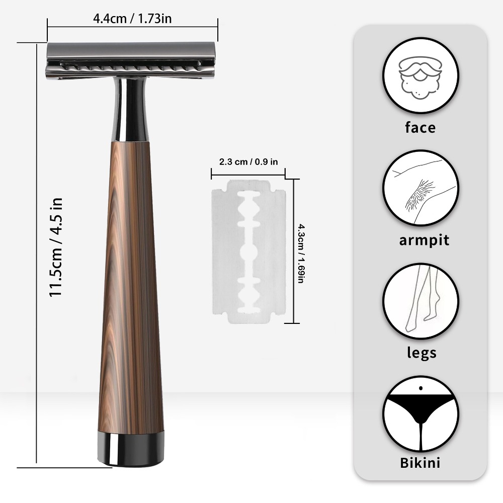 Safety Razor Handle - ماكينة حلاقة آمنة متطورة ذات حدين
