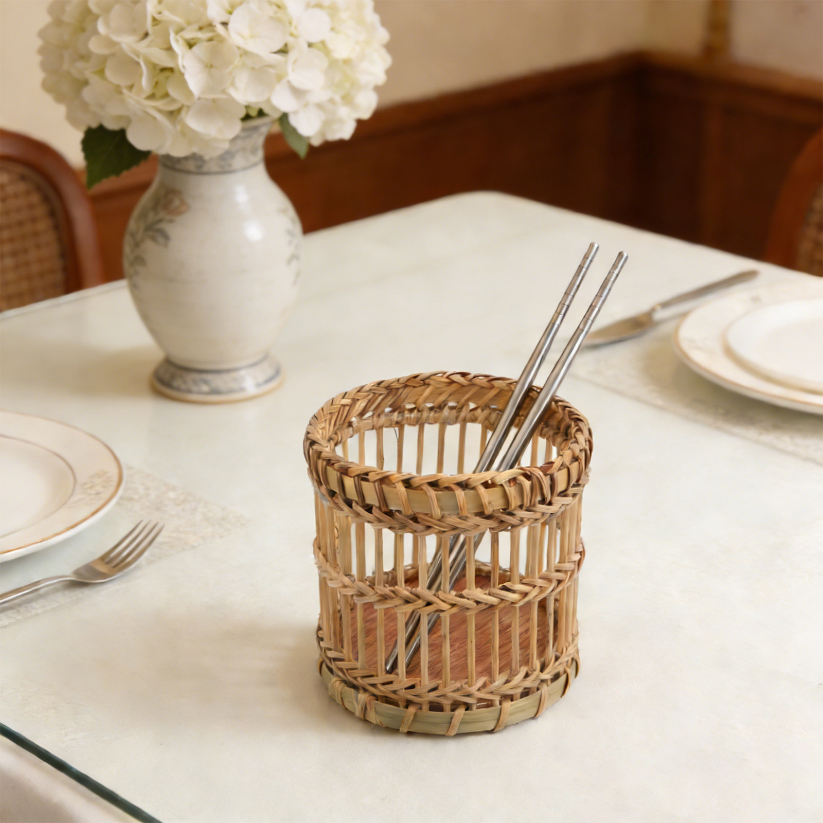 حامل أدوات المطبخ من الخيزران، - مراجعة Bamboo Cutlery وسعره