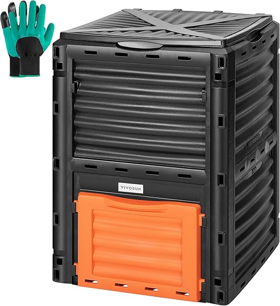 سلة سماد خارجية جالون بسعة كبي - مراجعة Compost Bin وسعره
