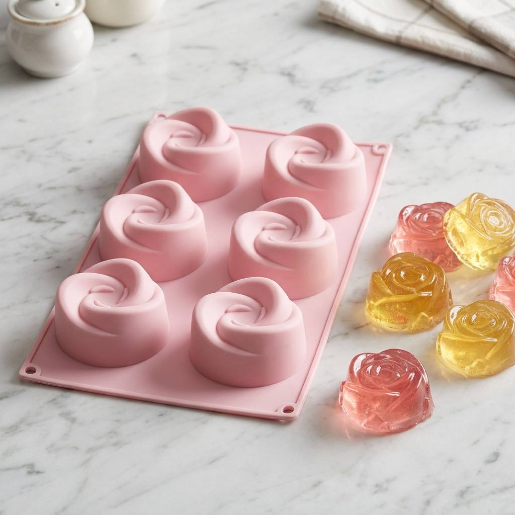 قالب سيليكون على شكل وردة بـ 6 - مراجعة Eco Soap وسعره